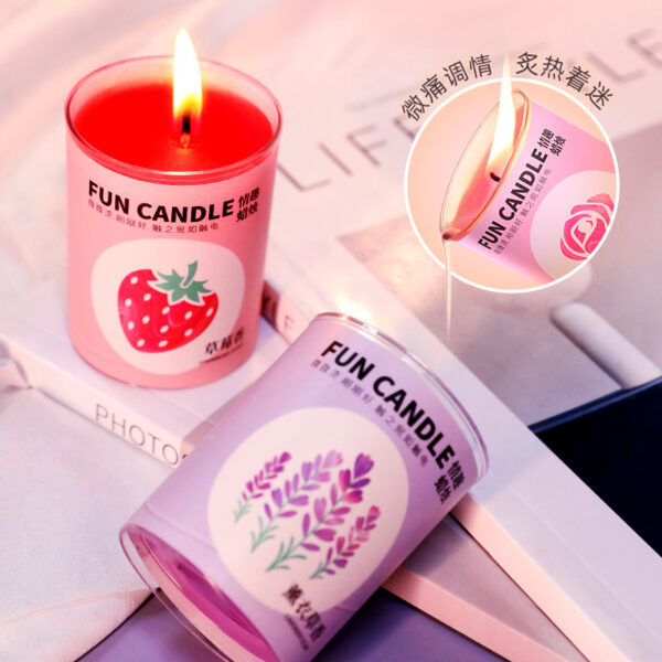 Low-Temp Play Candle (Lavender/Rose/Strawberry Scents)
