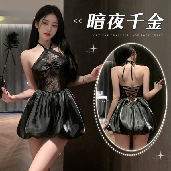 Vintage Midnight Heiress Puffy Dress