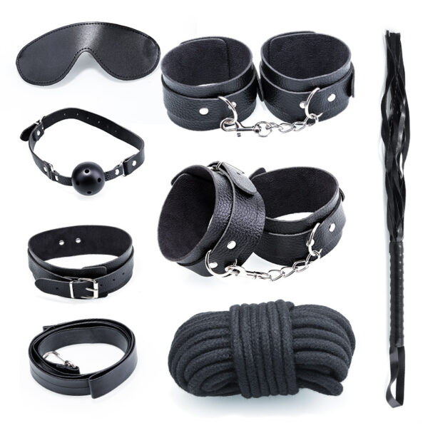 7-Piece Leather SM Bondage Kit
